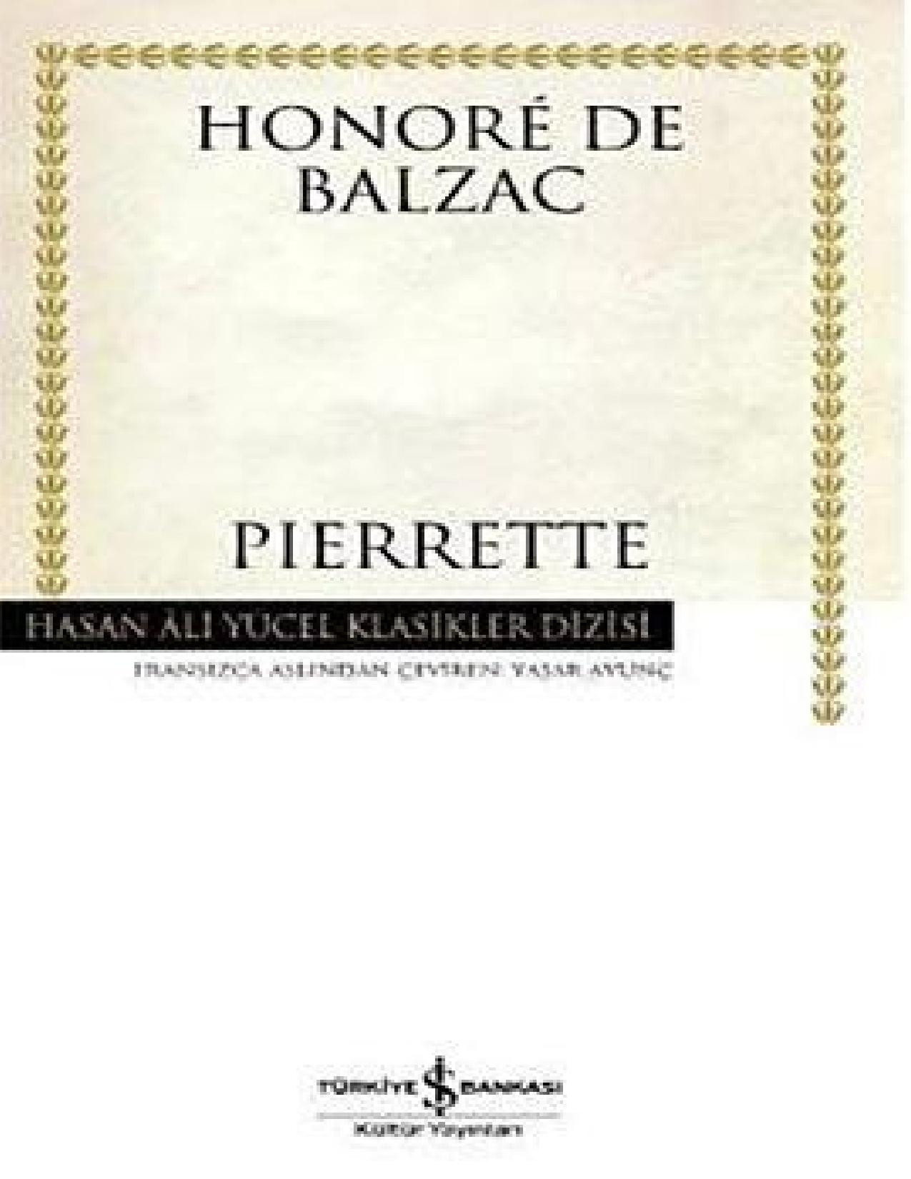 Pierrette Kitap Kapağı
