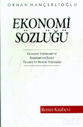 Ekonomi Sözlüğü Kitap Kapağı