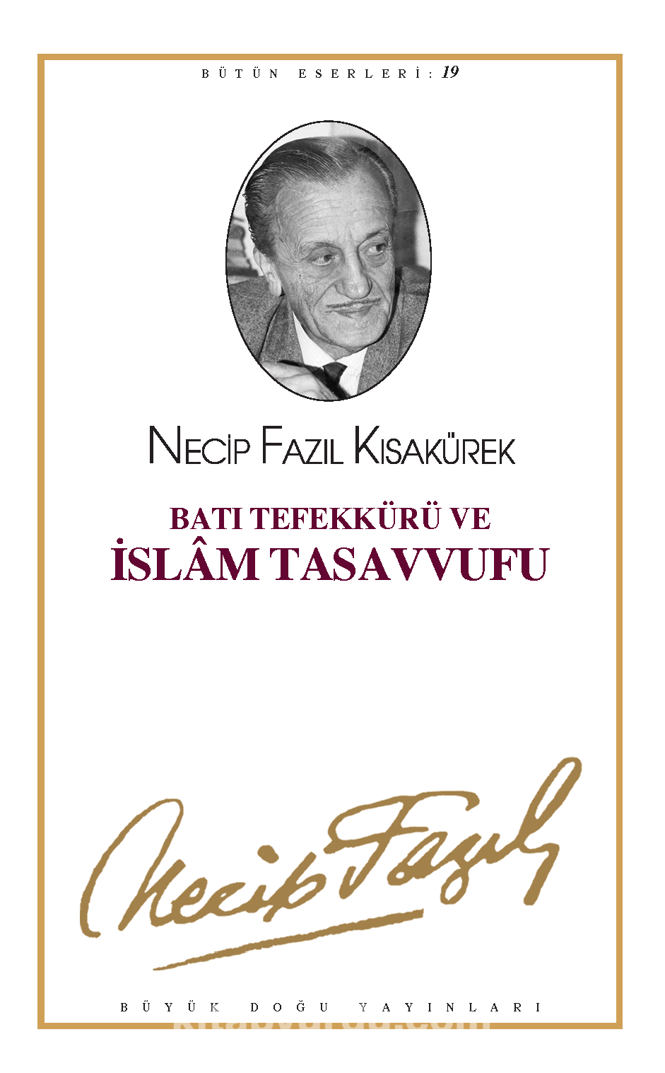 Batı Tefekkürü ve İslam Tasavvufu Kitap Kapağı