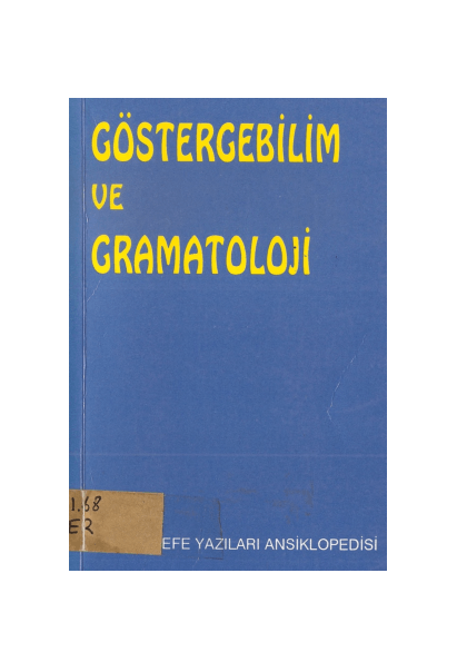 Göstergebilim ve Gramatoloji Kitap Kapağı