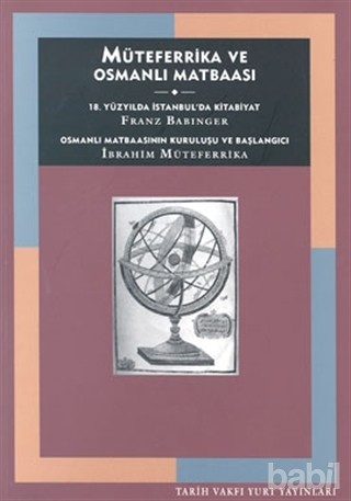 Müteferrika ve Osmanlı Matbaası Kitap Kapağı