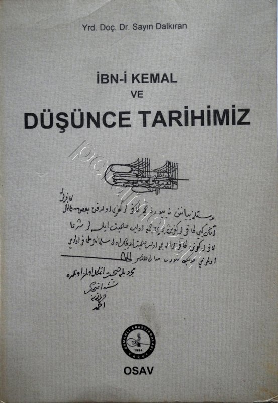 İbn-i Kemal ve Düşünce Tarihimiz Kitap Kapağı