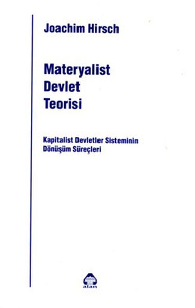 Materyalist Devlet Teorisi Kitap Kapağı